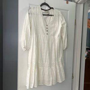 Knox Rose white long sleeved dress